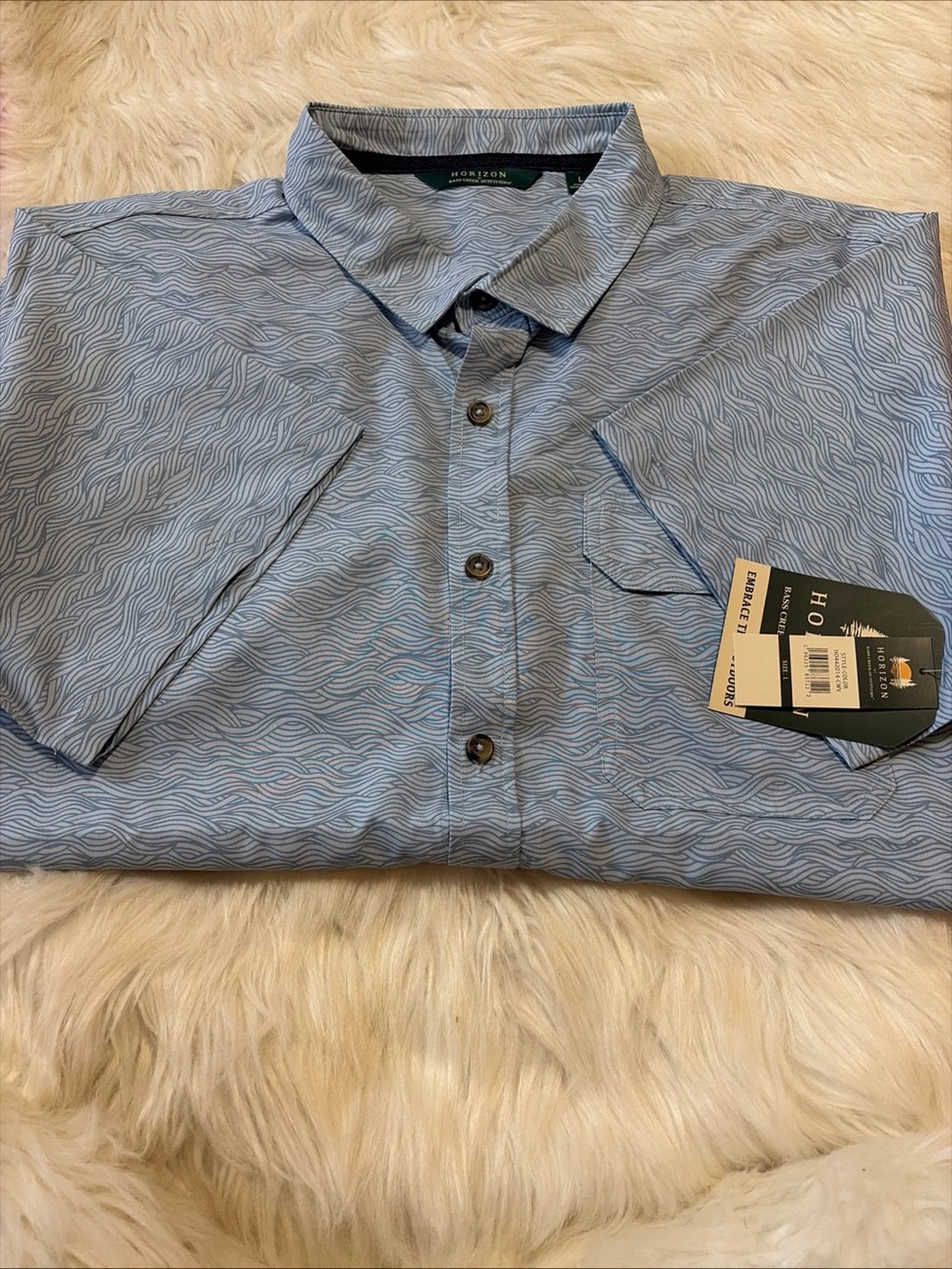 Horizon by Bass Creek Outfitters Blue Men's Shirt New with Tags